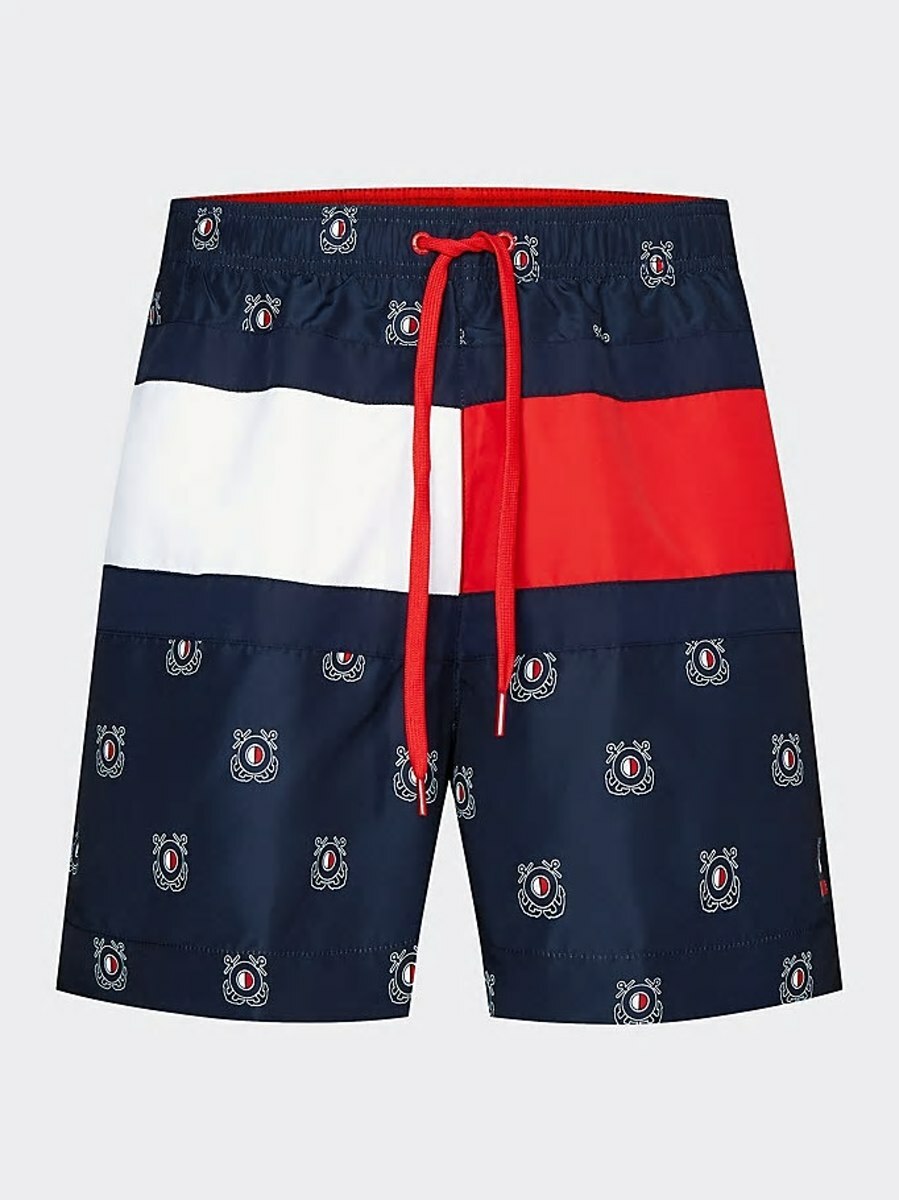 detail Tommy Hilfiger pánske modré plavky Medium