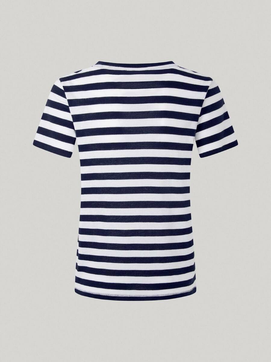 detail Pepe Jeans dámske pruhované tričko Jinx