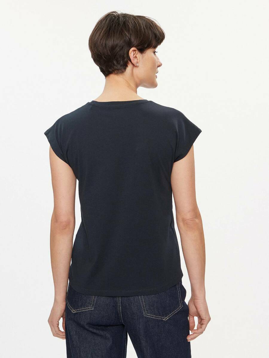 detail Pepe Jeans dámske tmavo modré tričko