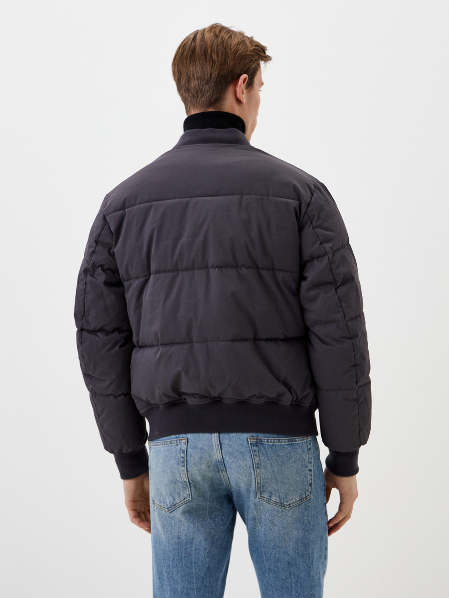 detail Pepe Jeans pánska šedá bunda bomber