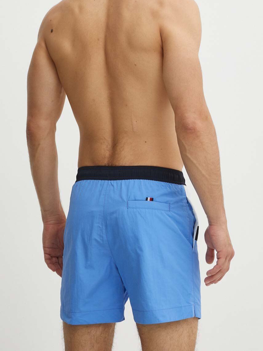 detail Tommy Hilfiger pánske modré plavky