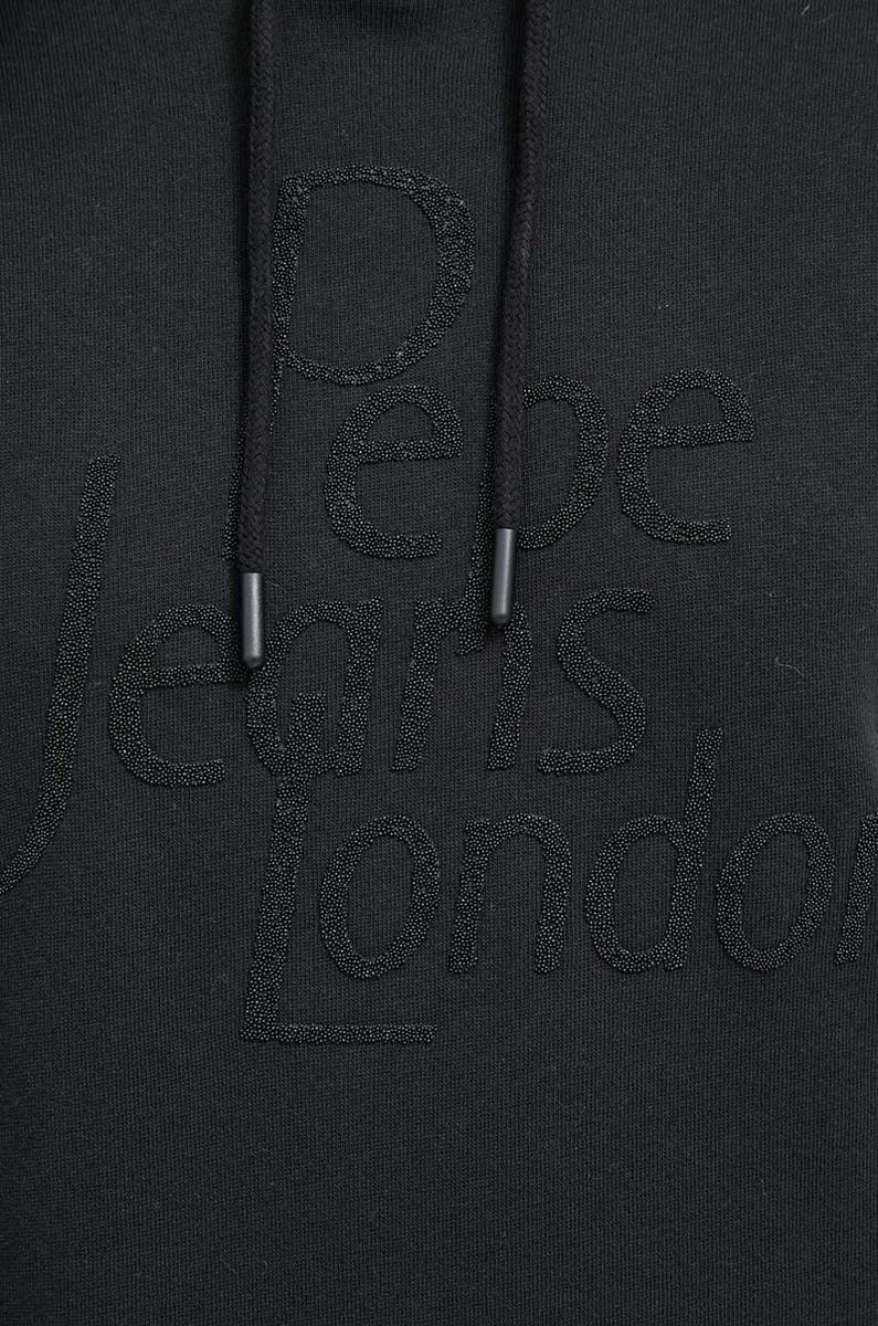 detail Pepe Jeans čierna mikina HARRIET