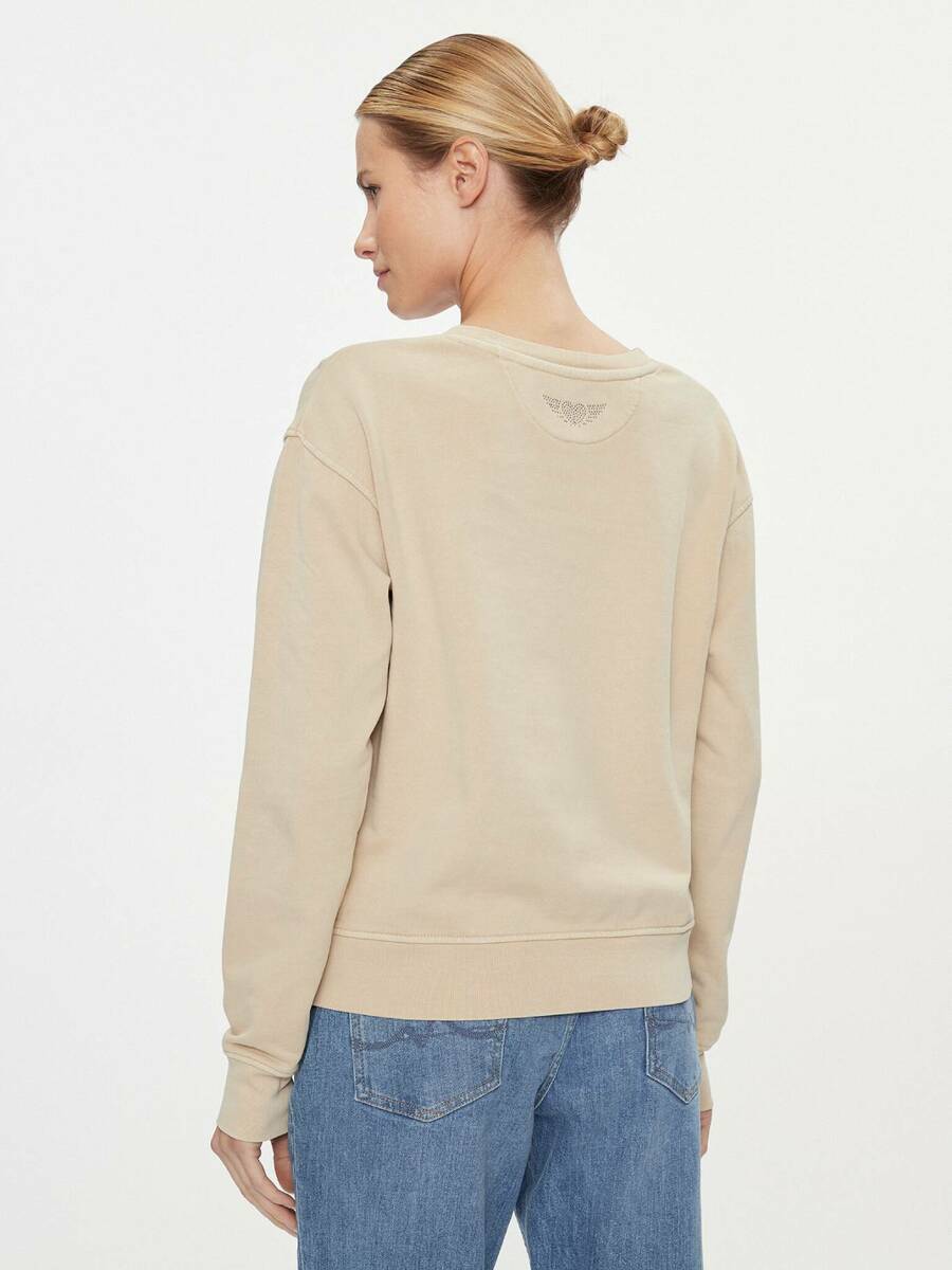 detail Pepe Jeans dámska béžová mikina Harley