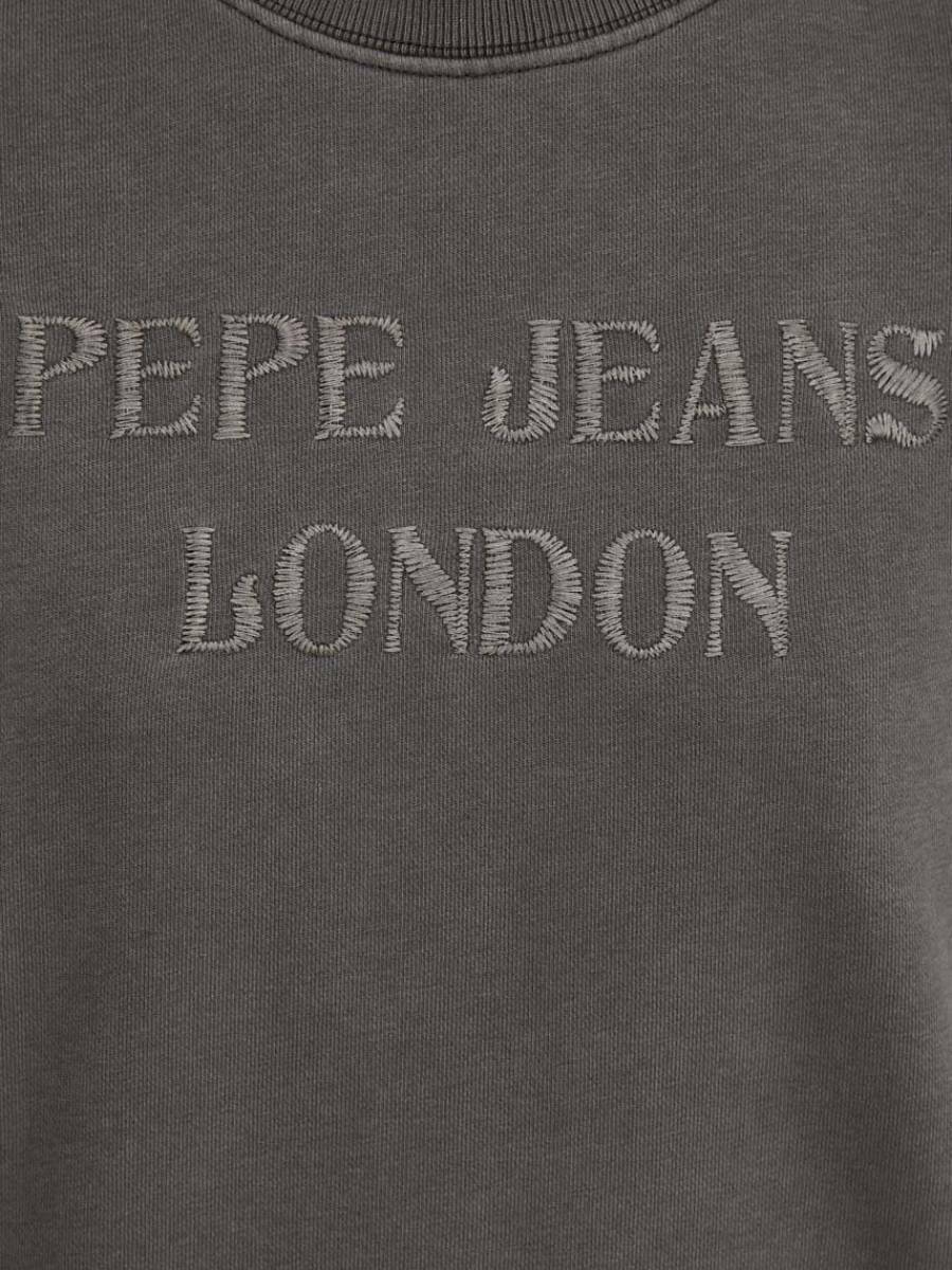 detail Pepe Jeans dámska šedá mikina