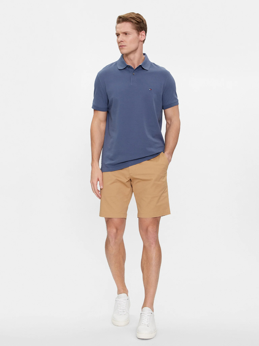 detail Tommy Hilfiger pánske modré polotričko
