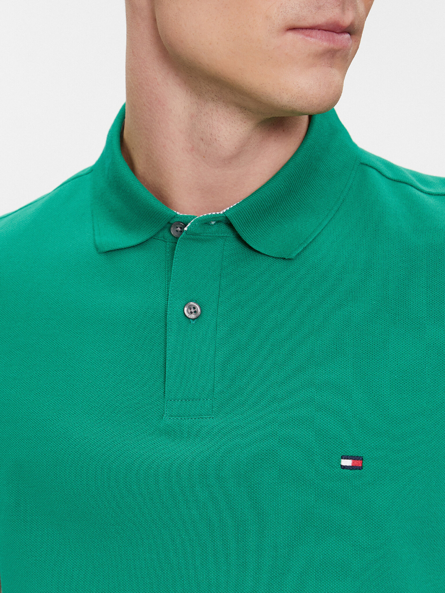 detail Tommy Hilfiger pánske zelené polo tričko