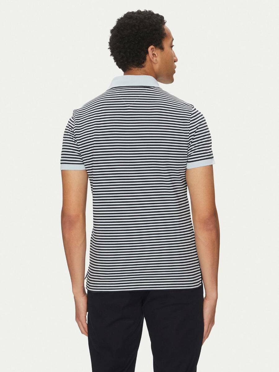 detail Tommy Hilfiger pánske pruhované polo tričko