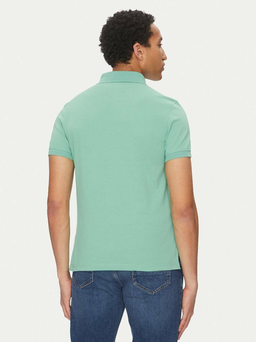 detail Tommy Hilfiger pánske zelené polo tričko