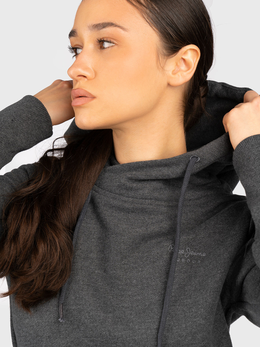 detail Pepe Jeans dámske tmavo šedé šaty