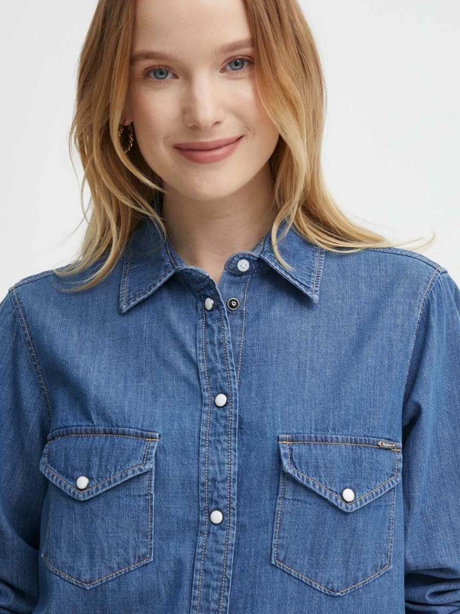 detail Pepe Jeans dámske džínsové šaty Maya