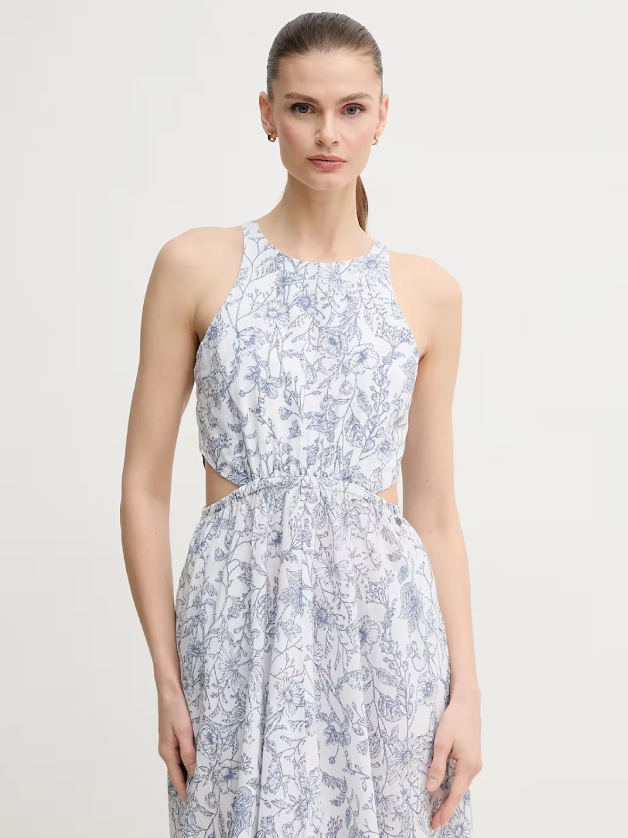 detail Pepe Jeans dámske vzorované šaty Donatella