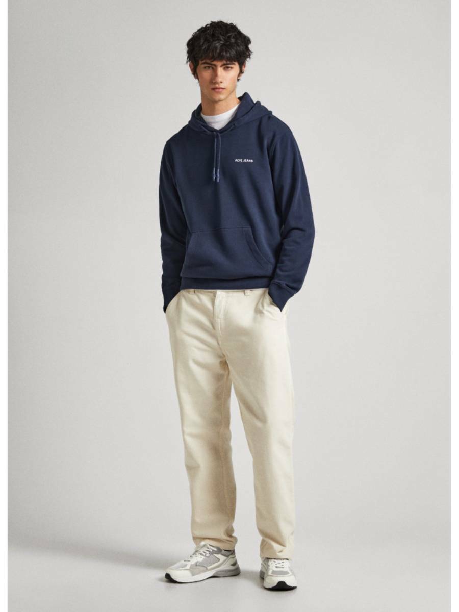 detail Pepe Jeans pánska modrá mikina Rein