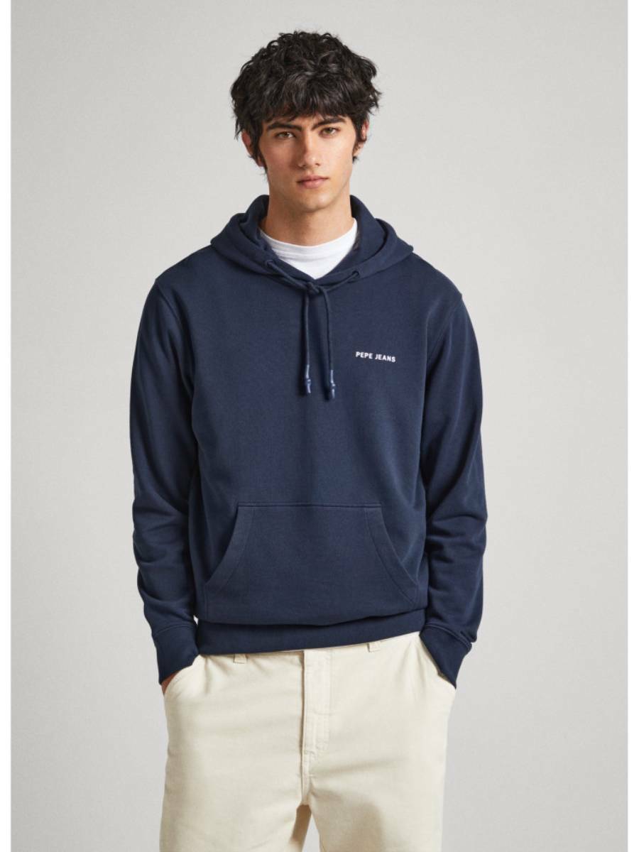 detail Pepe Jeans pánska modrá mikina Rein