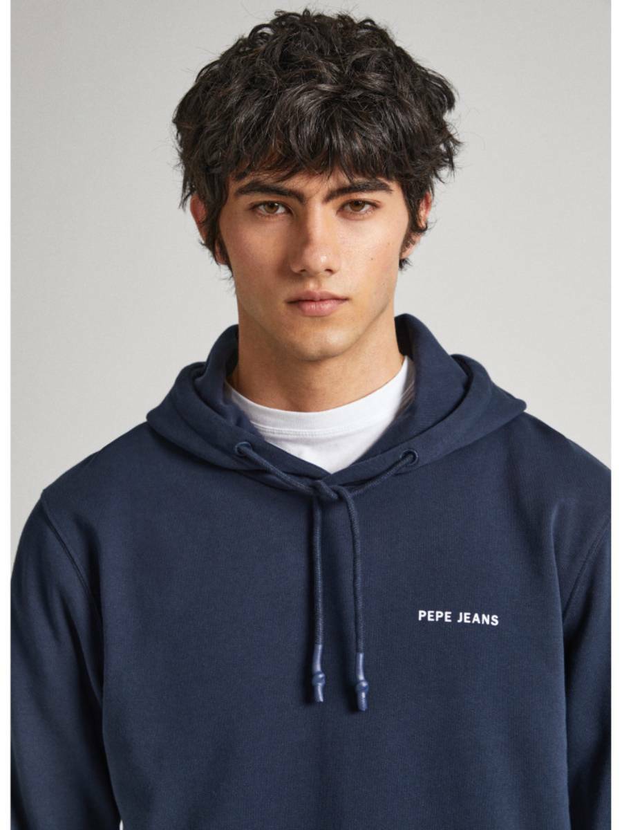 detail Pepe Jeans pánska modrá mikina Rein