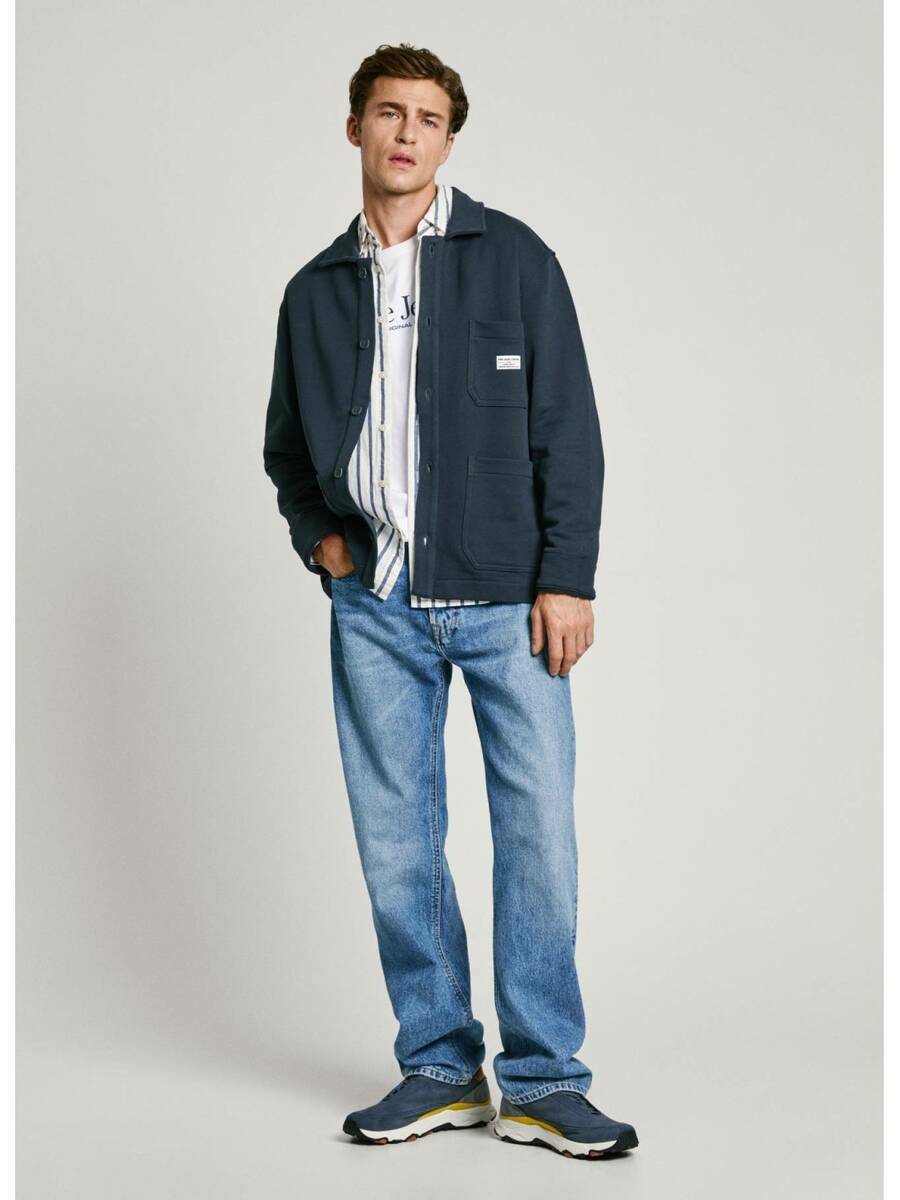 detail Pepe Jeans pánska tmavo modrá mikina Seger