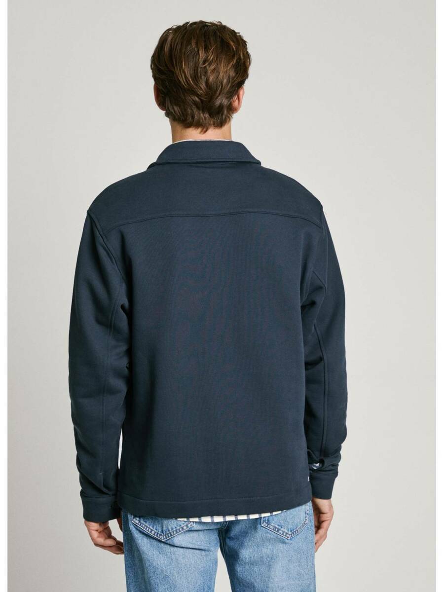 detail Pepe Jeans pánska tmavo modrá mikina Seger