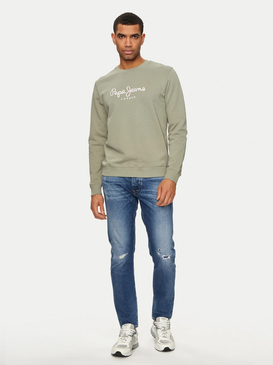 detail Pepe Jeans pánska zelená mikina