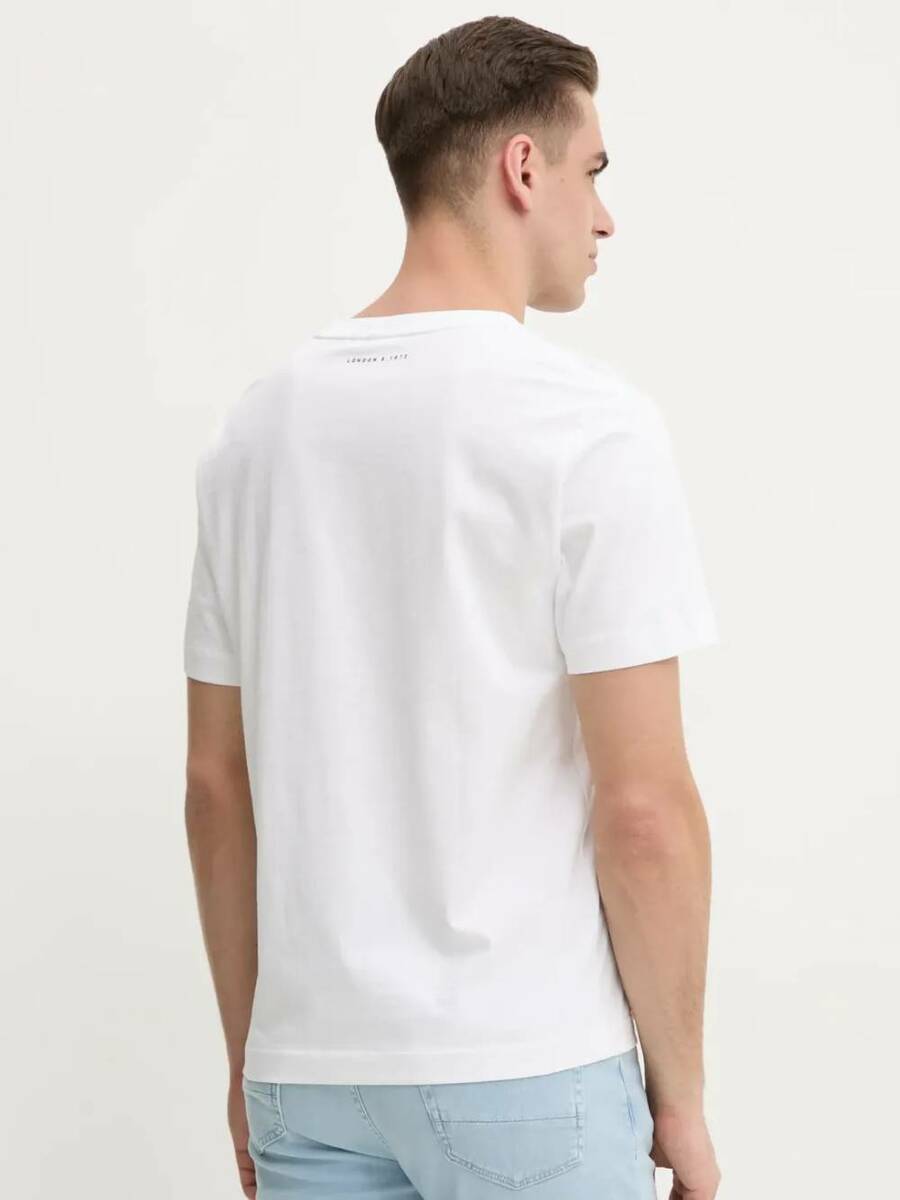 detail Pepe Jeans pánske biele tričko Prush