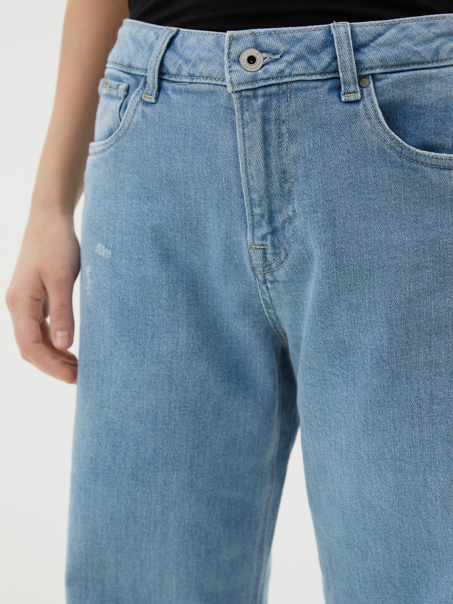 detail Pepe Jeans dámske modré džínsy