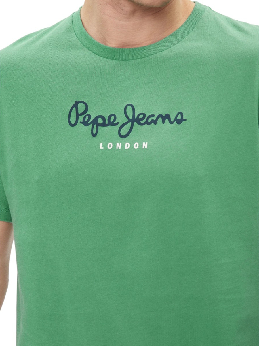 detail Pepe Jeans pánske zelené tričko