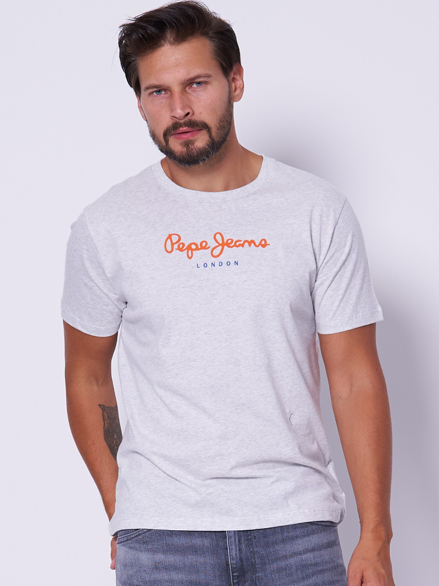 detail Pepe Jeans pánske šedé tričko Eggo