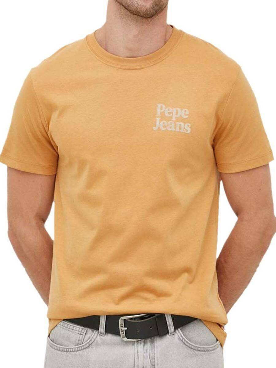 detail Pepe Jeans pánske béžové tričko
