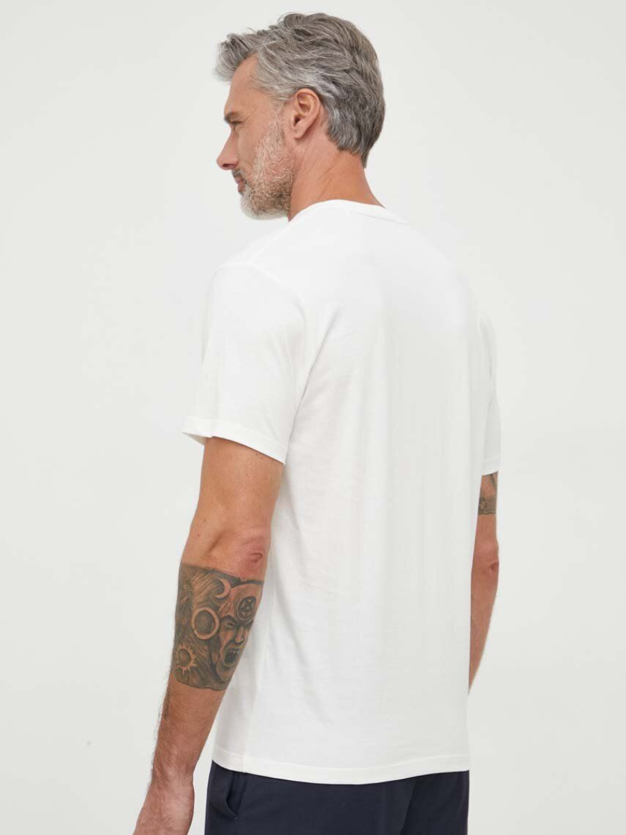 detail Pepe Jeans pánske krémové tričko