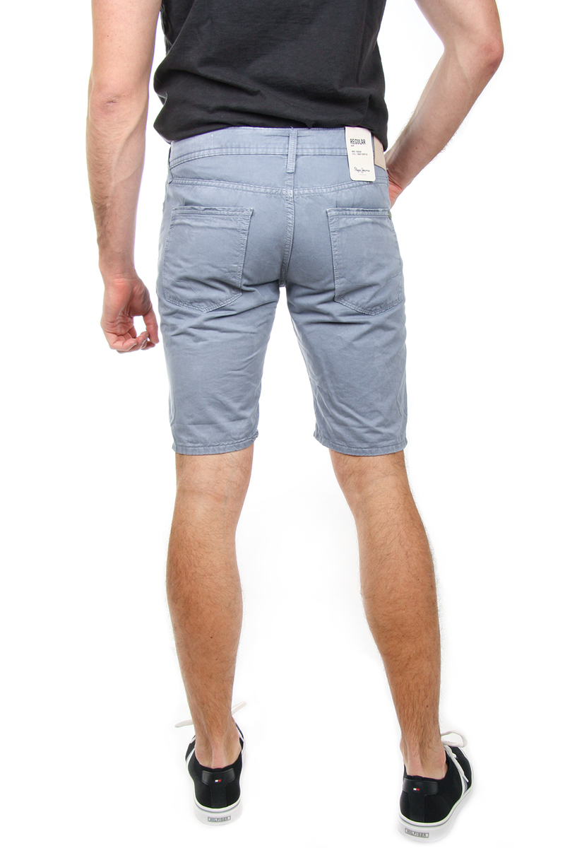 detail Pepe Jeans pánske svetlošedé šortky Stanley