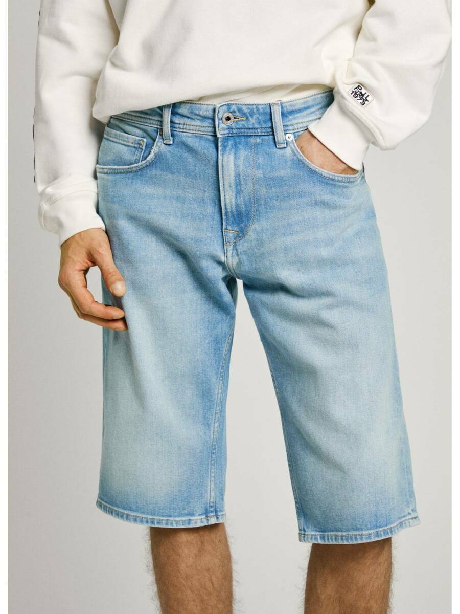 detail Pepe Jeans pánske džínsové kraťasy
