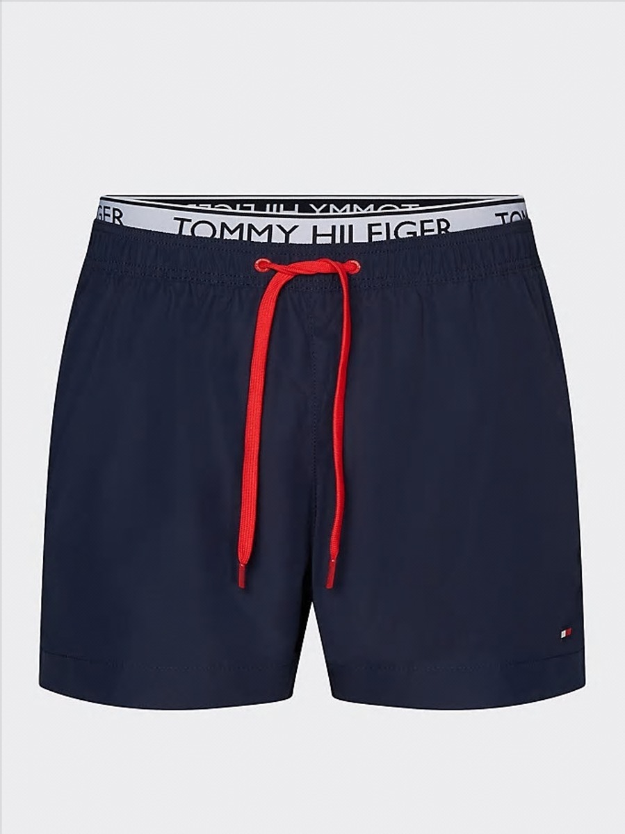 detail Tommy Hilfiger pánske tmavomodré plavky