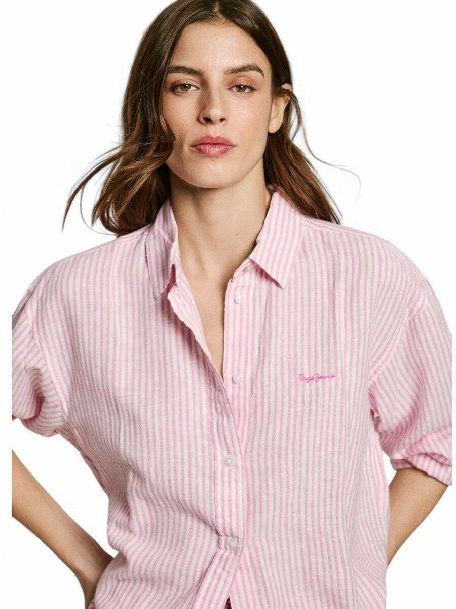 detail Pepe Jeans dámska pruhovaná košeľa Dream