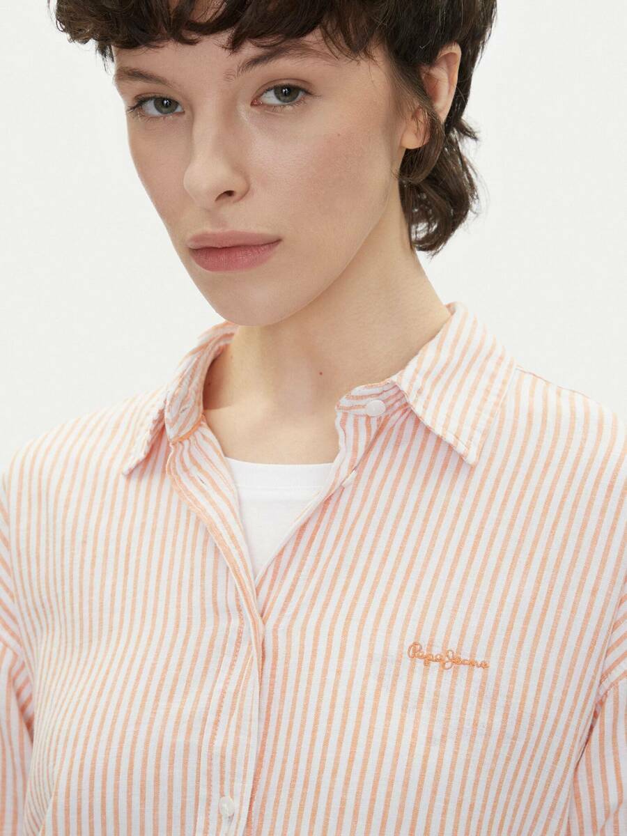 detail Pepe Jeans dámska pruhovaná košeľa Dream