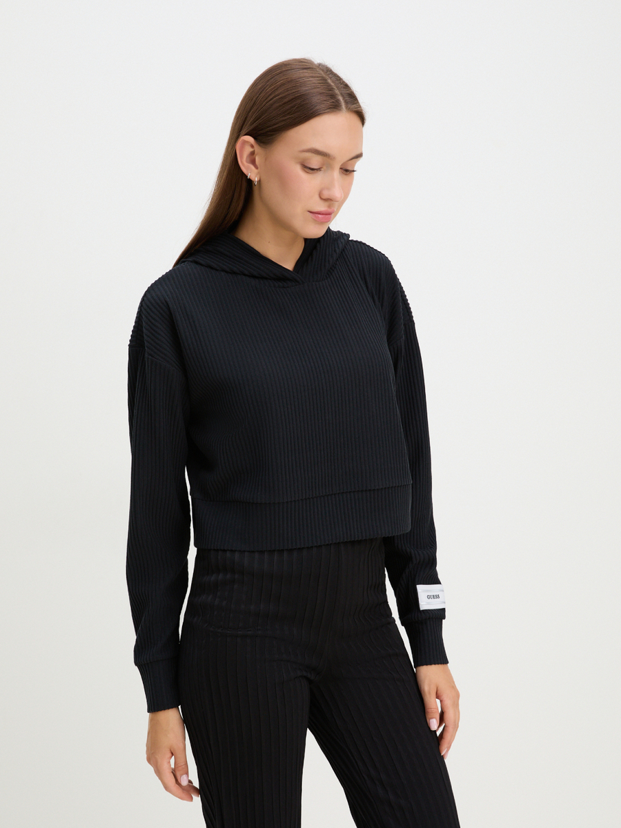 detail Guess dámska čierna mikina