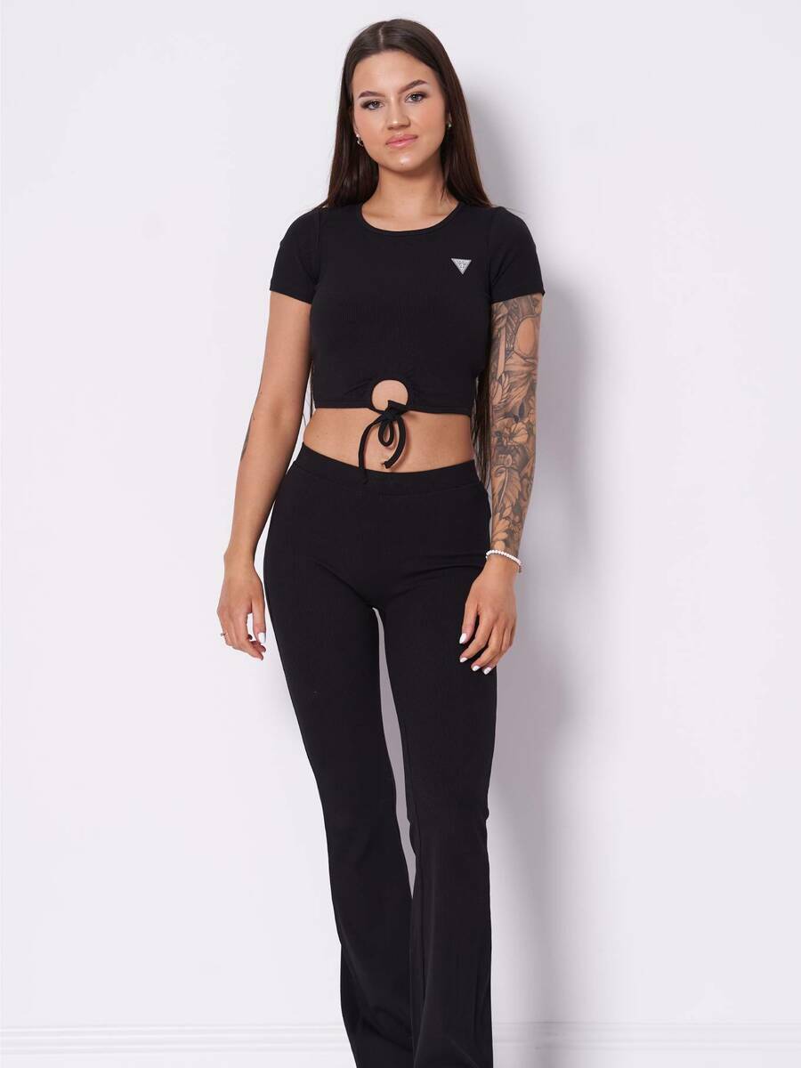 detail Guess dámsky čierny top