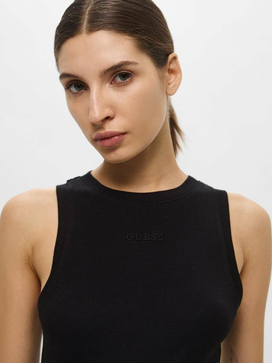 detail Guess dámsky čierny top