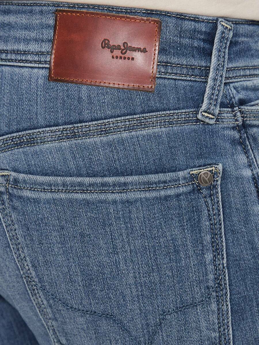 detail Pepe Jeans pánske modré džínsy Hatch