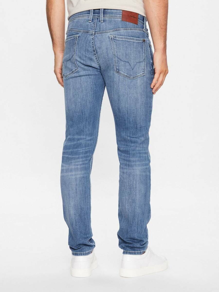 detail Pepe Jeans pánske modré džínsy Hatch