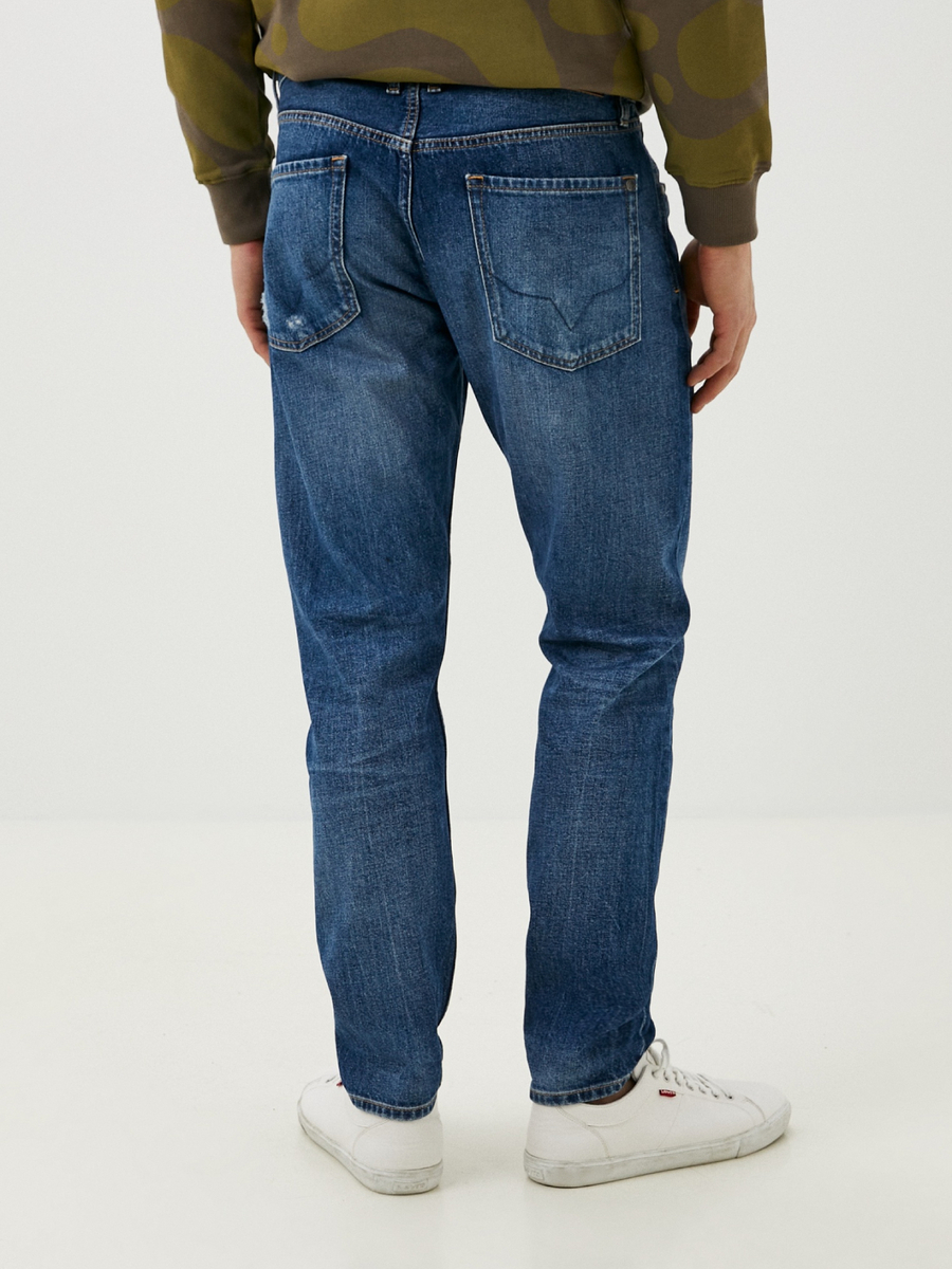 detail Pepe Jeans pánske modré džínsy