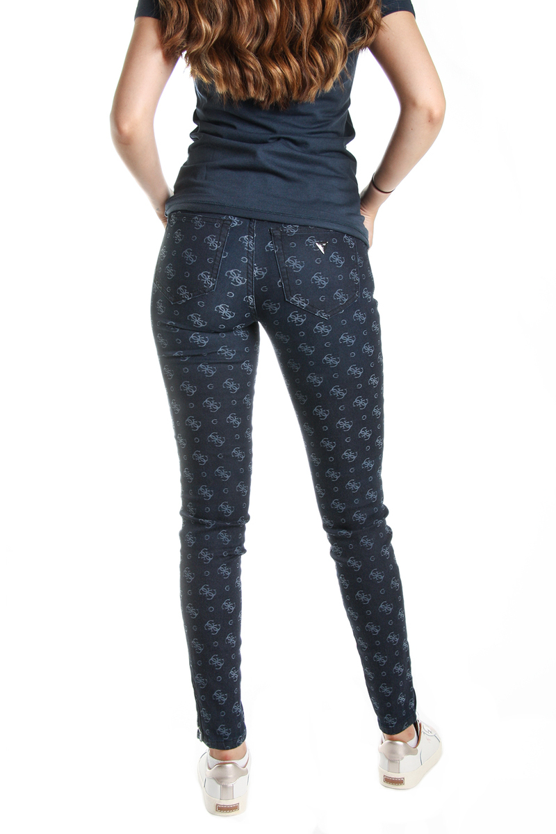 detail Guess dámske modré džínsy Marilyn