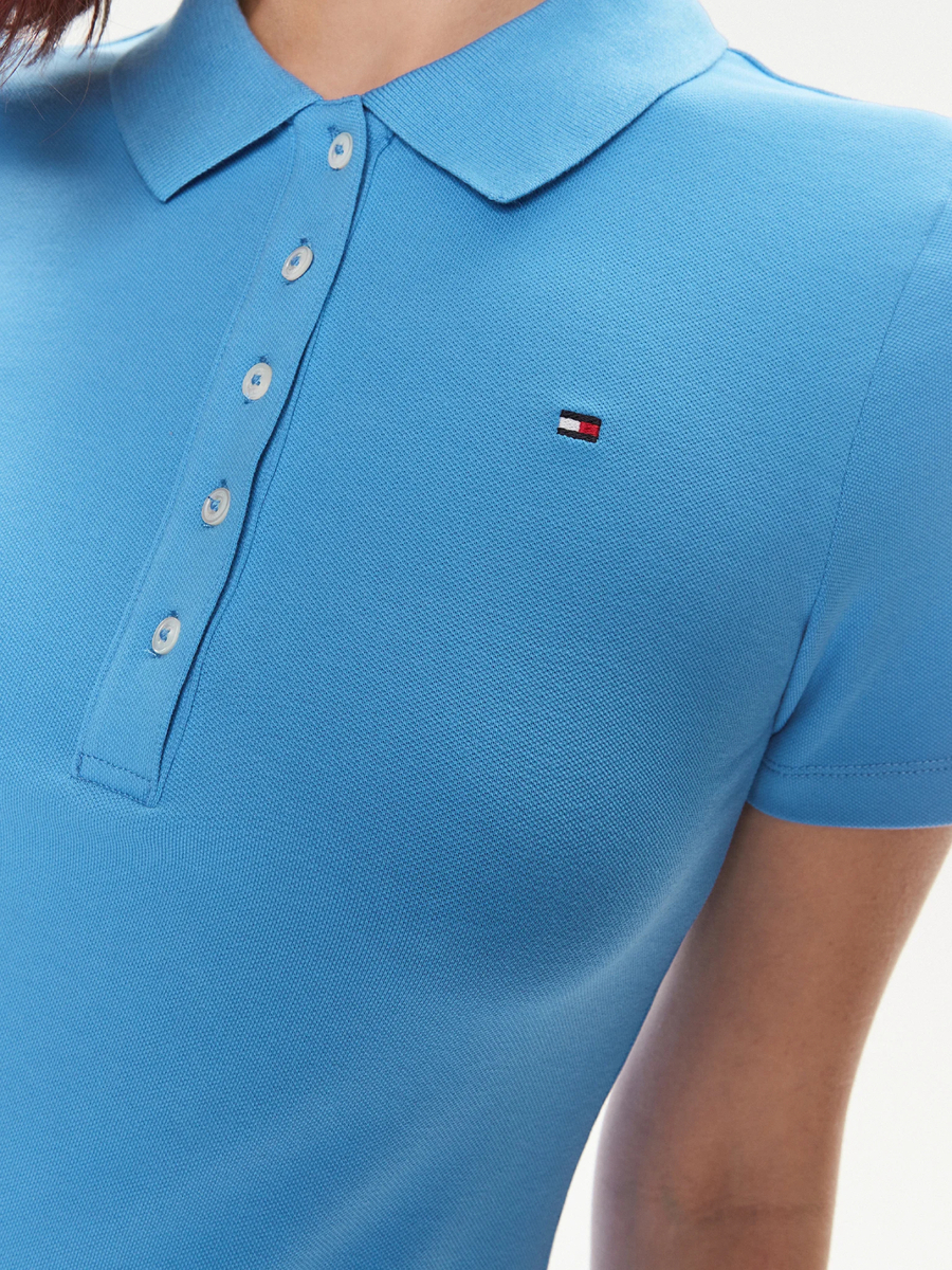 detail Tommy Hilfiger dámske modré šaty