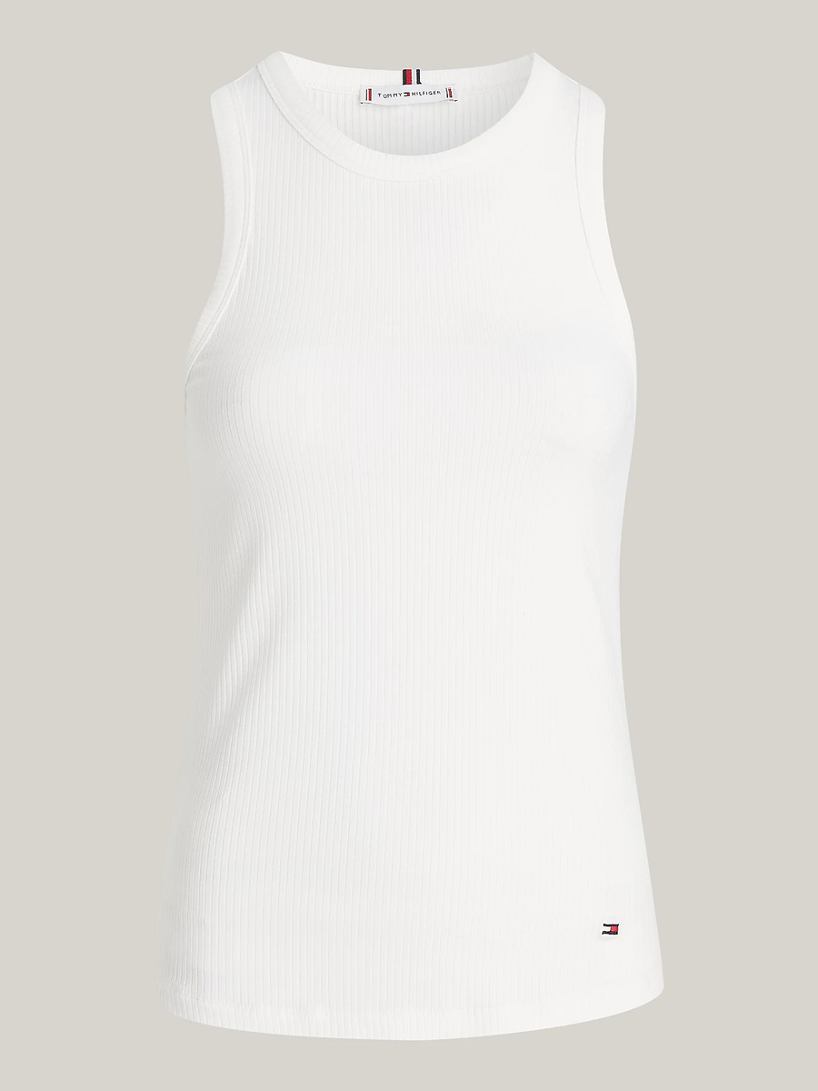 detail Tommy Hilfiger dámske biele tielko