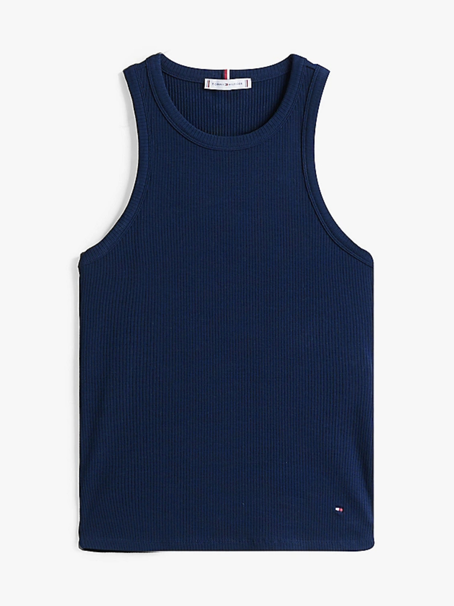 detail Tommy Hilfiger dámske tmavo modré tielko