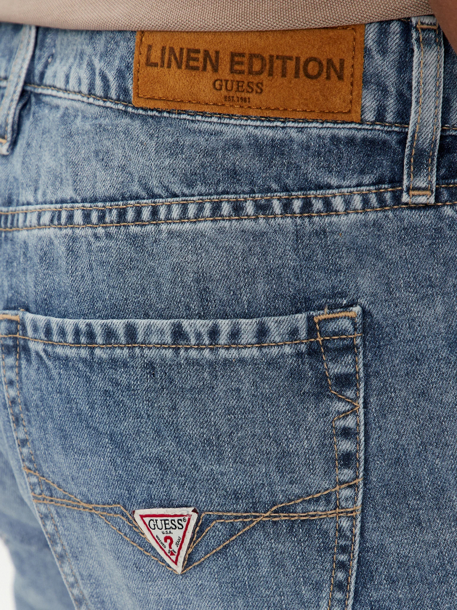 detail Guess pánske džínsové šortky