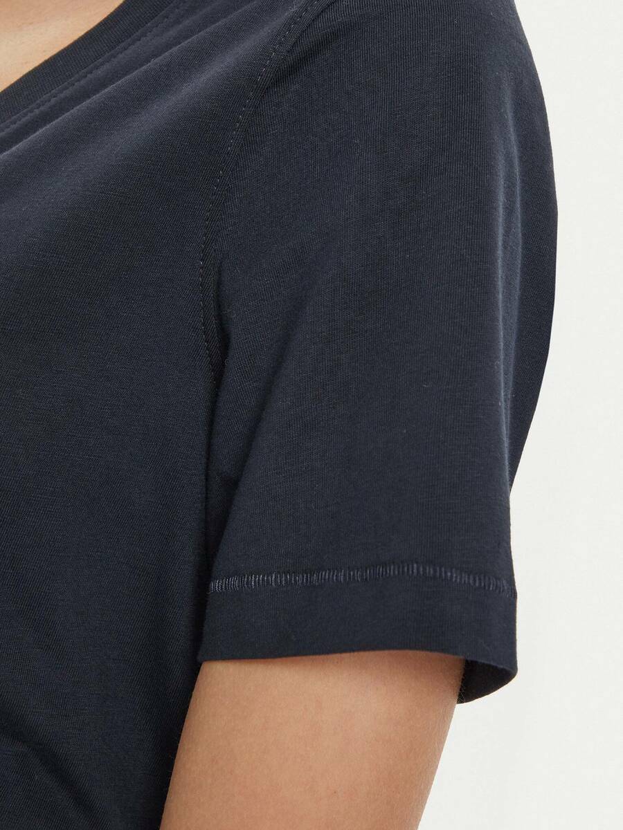 detail Tommy Hilfiger dámske tmavo modré tričko