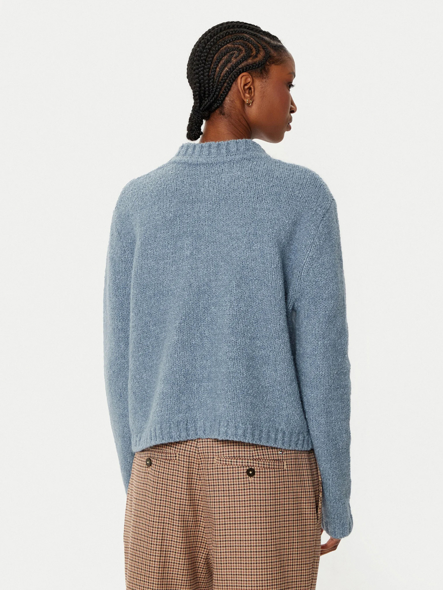 detail Tommy Hilfiger dámsky modrý kardigan