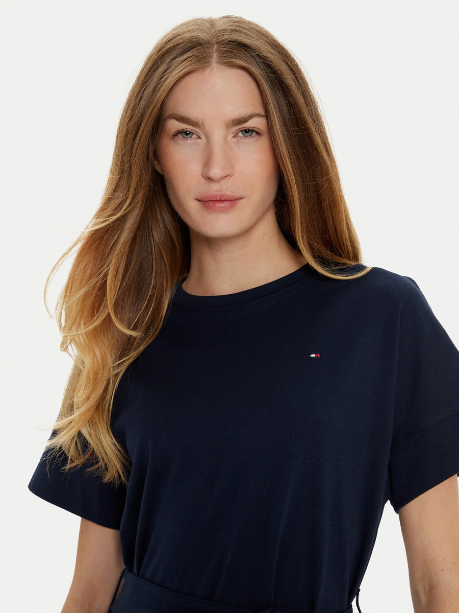 detail Tommy Hilfiger dámske tmavo modré šaty