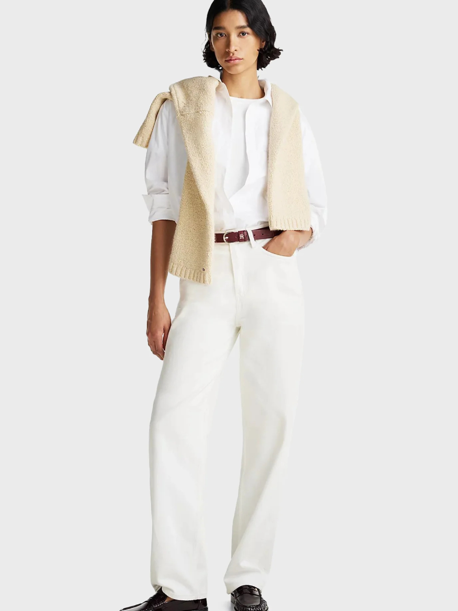 detail Tommy Hilfiger dámska biela košeľa