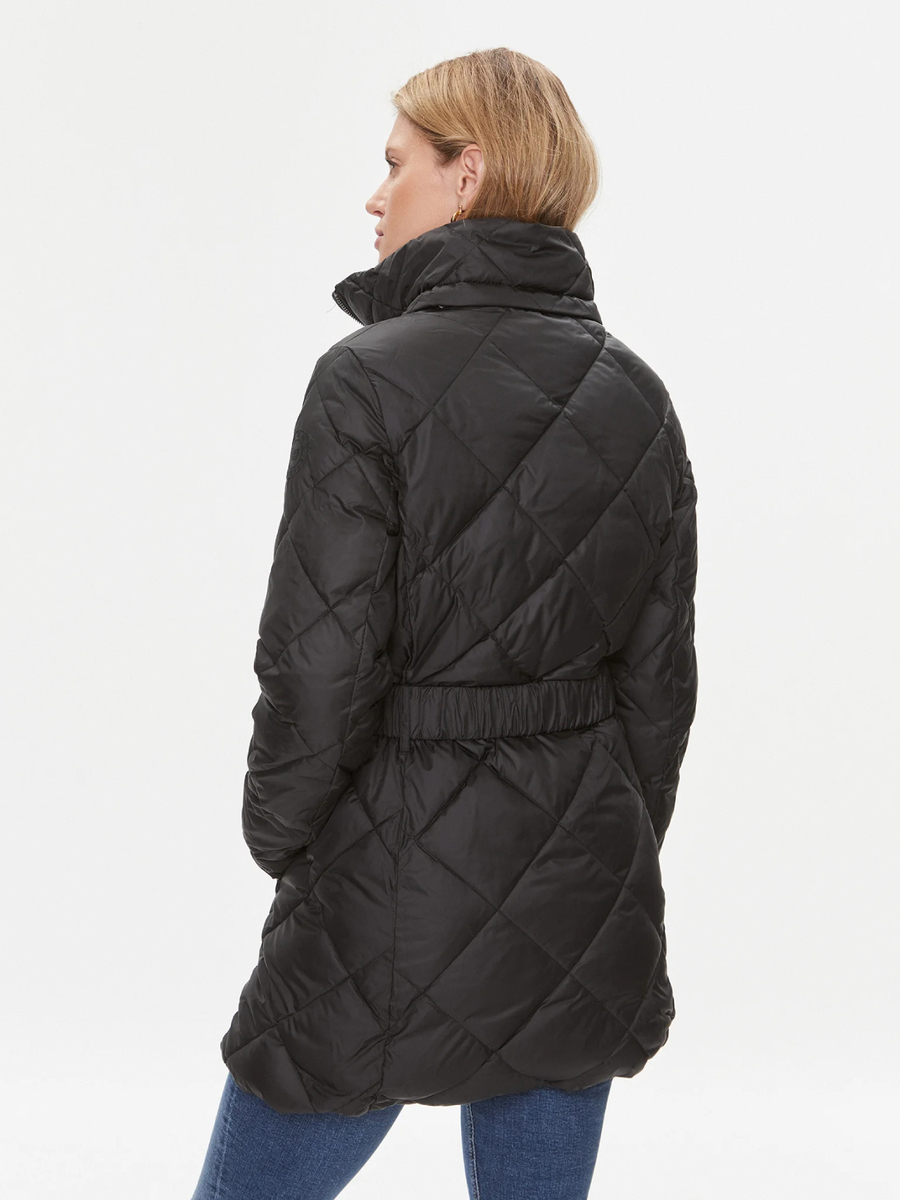 detail Tommy Hilfiger dámska čierna bunda
