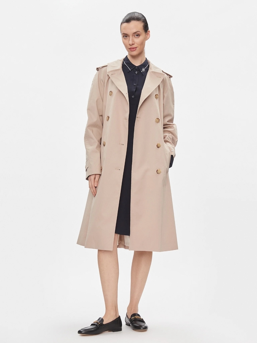 detail Tommy Hilfiger dámsky béžový trenčkot