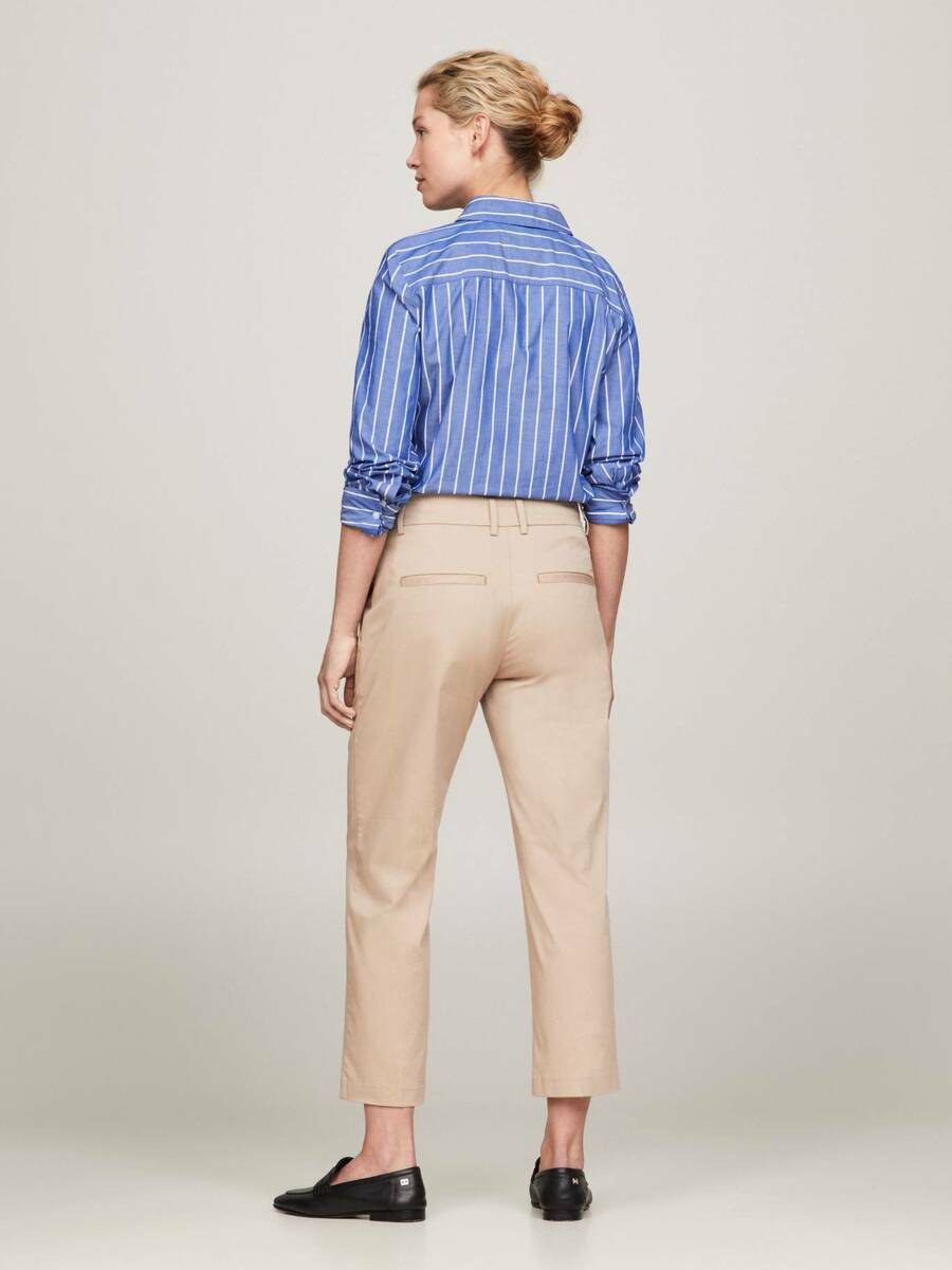 detail Tommy Hilfiger dámske béžové Chino nohavice